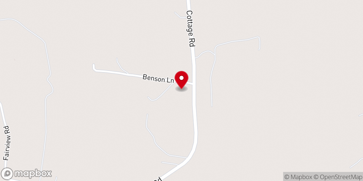 Map showing location of Faith Baptist Church