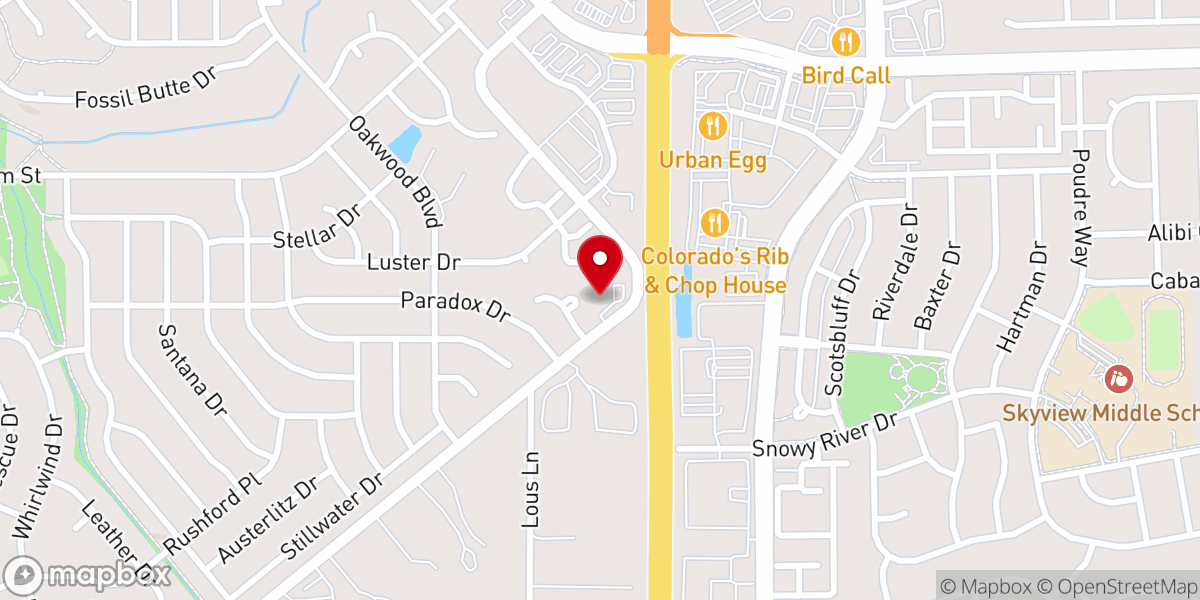 Map showing location of Northside Church of Christ