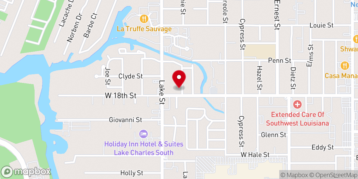 Map showing location of New Life Apostolic Church
