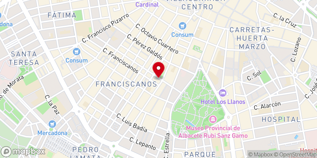 Map showing location of Religiosas Franciscanas de la Natividad de Nuestra Señora
