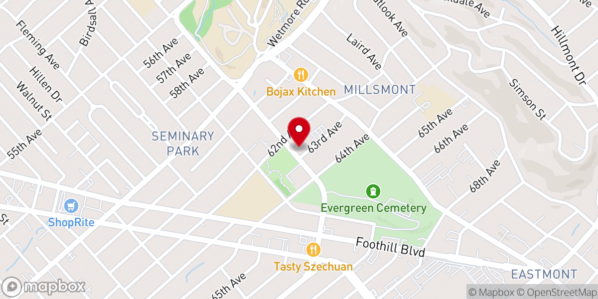 Map showing location of St. Andrew Kim Korean Catholic Church