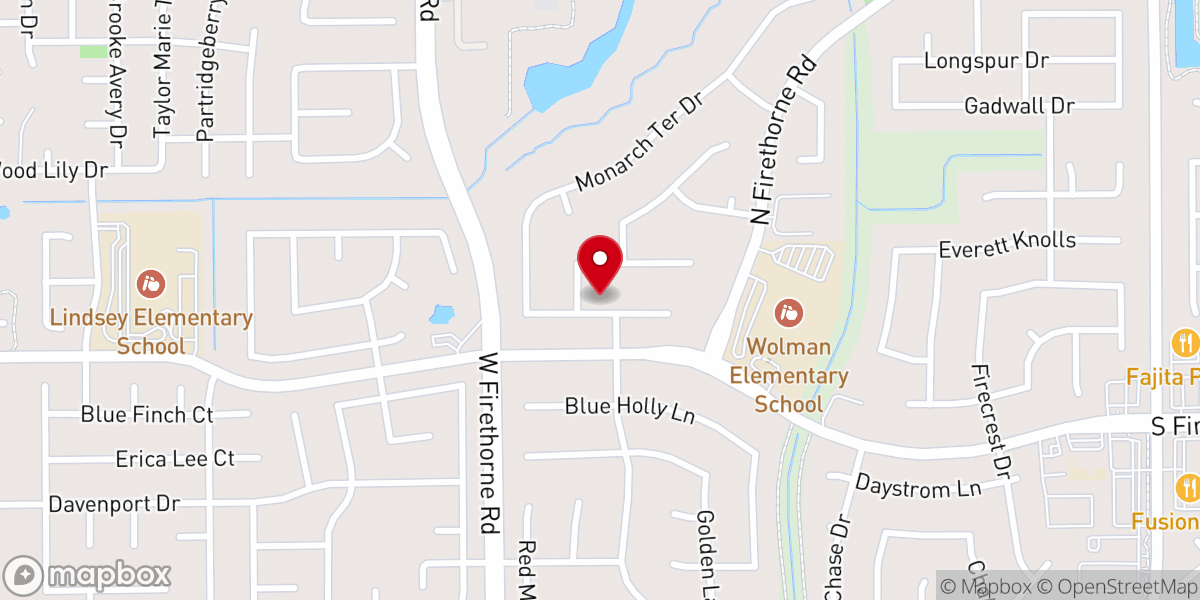Map showing location of Katy 주품에 교회