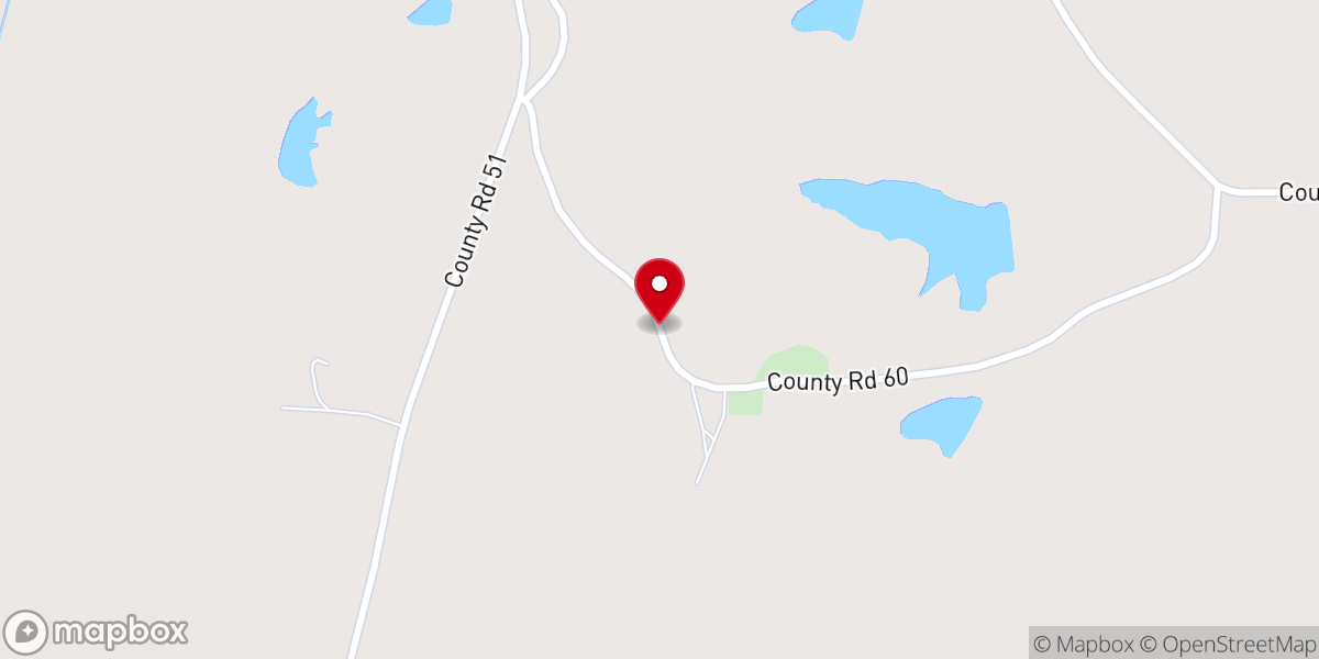 Map showing location of Union Hill Church