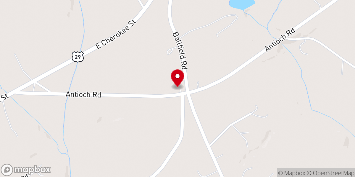 Map showing location of Antioch Community Center
