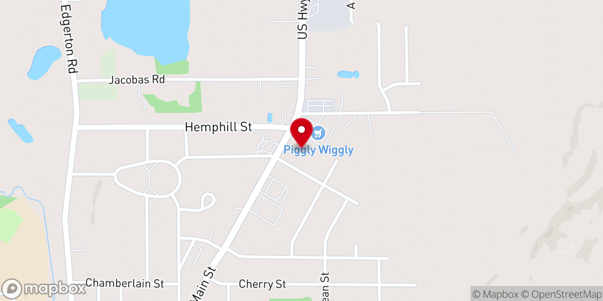 Map showing location of Emmaus Community Church