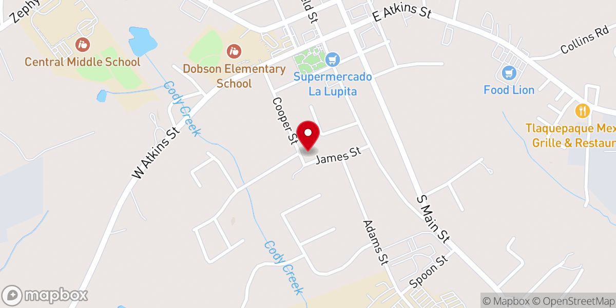 Map showing location of Foothills Food Pantry - Food Distribution Center