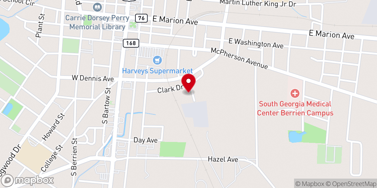 Map showing location of Christian Church of God