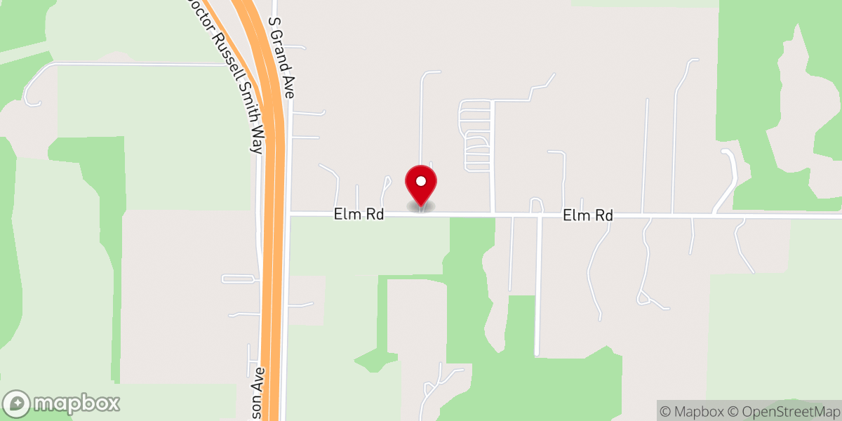 Map showing location of Open Door Baptist Church