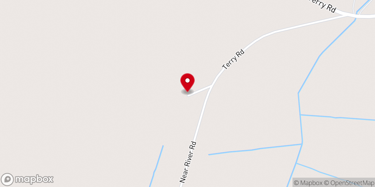Map showing location of Near River Baptist Church