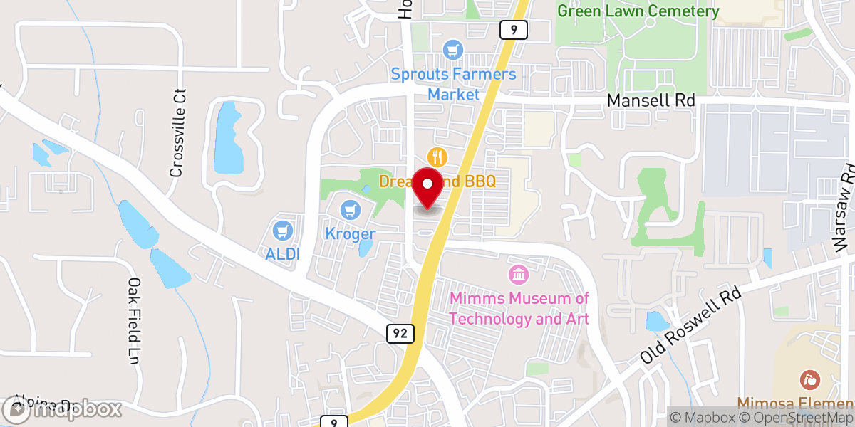 Map showing location of Realms of Glory International Church