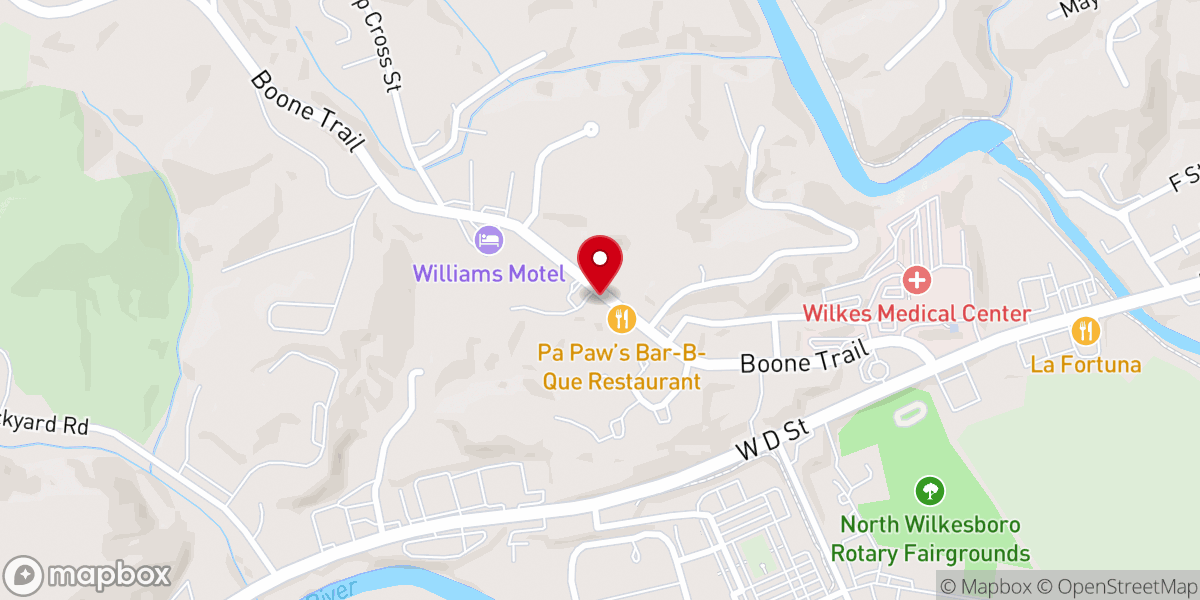 Map showing location of Restoration Deliverance Ministries