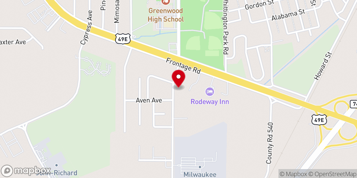 Map showing location of Grace Bible Church