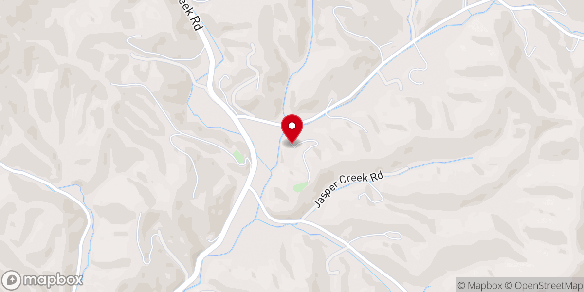 Map showing location of Enon Baptist Church