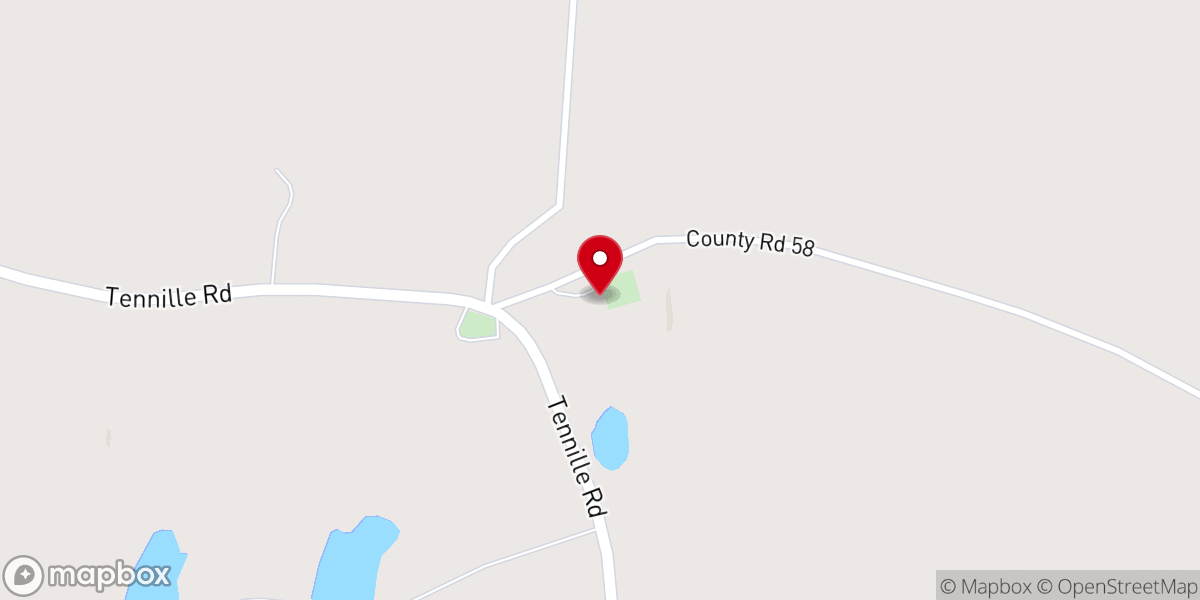 Map showing location of Lily Hill Baptist Church