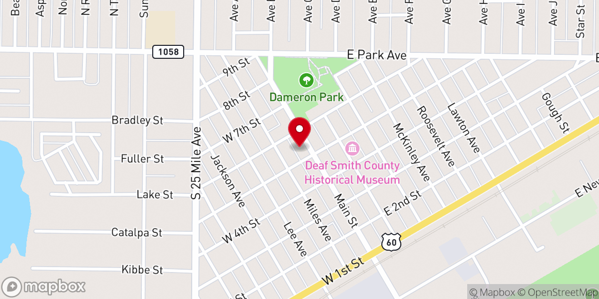 Map showing location of First Methodist Church Hereford