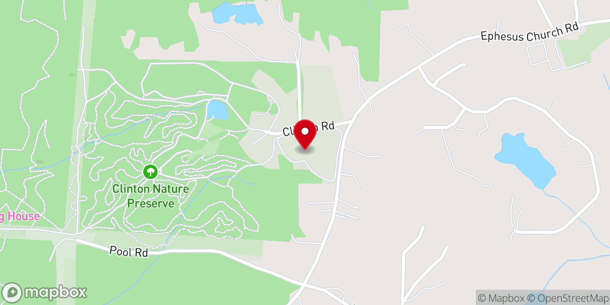 Map showing location of Clinton Nature Preserve