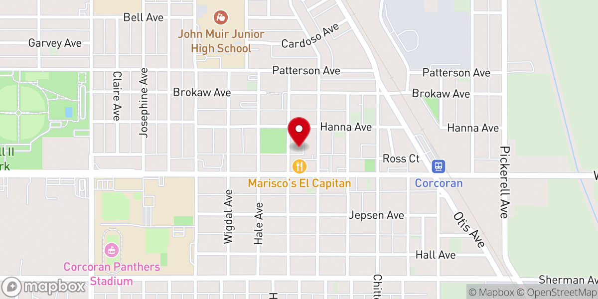 Map showing location of New Life Tabernacle