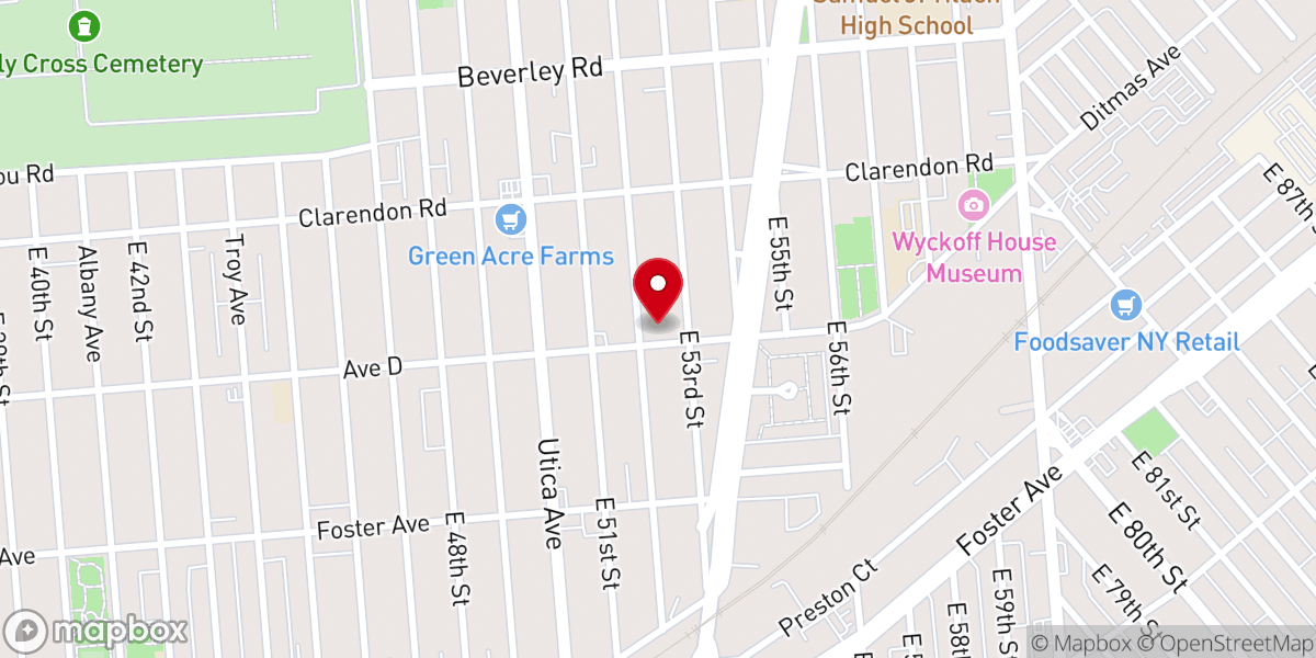 Map showing location of Harmony Tabernacle