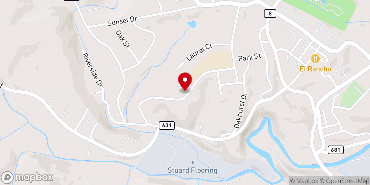 Map showing location of Abiding Grace Pentecostal Holiness Church