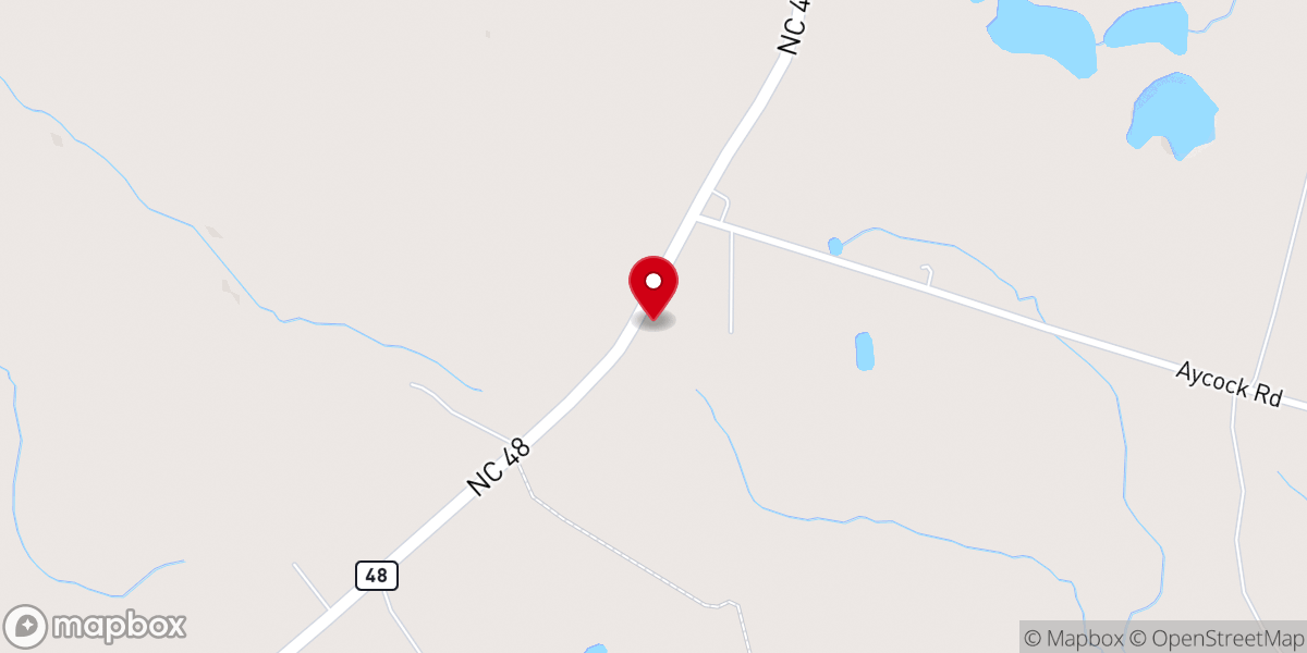 Map showing location of Lebanon AME Church