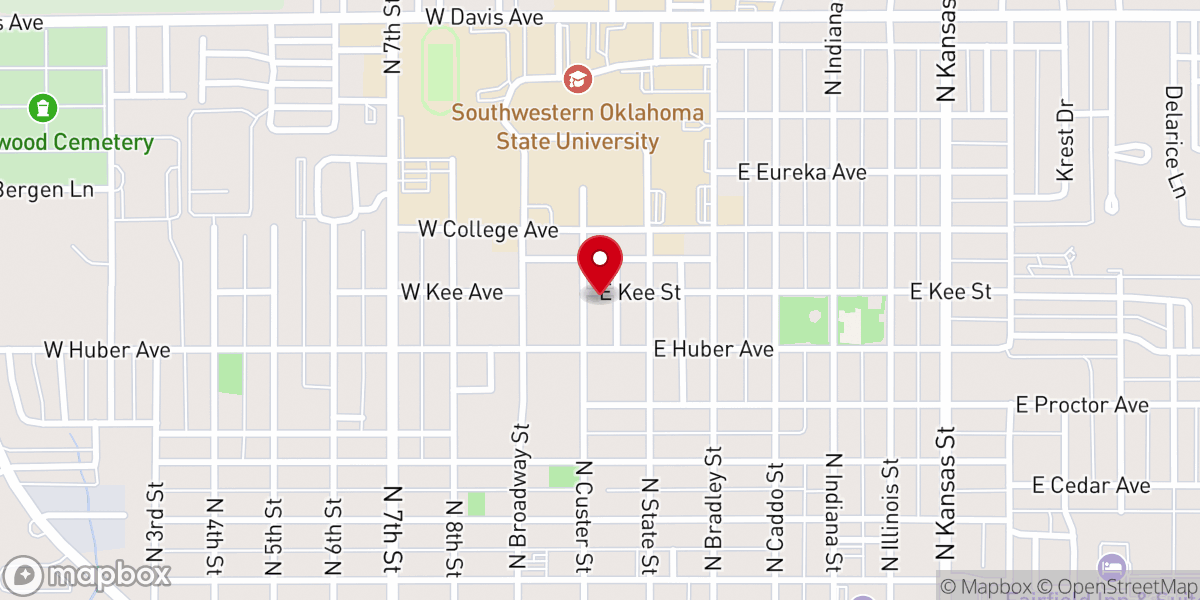 Map showing location of Kolbe Catholic Student Campus
