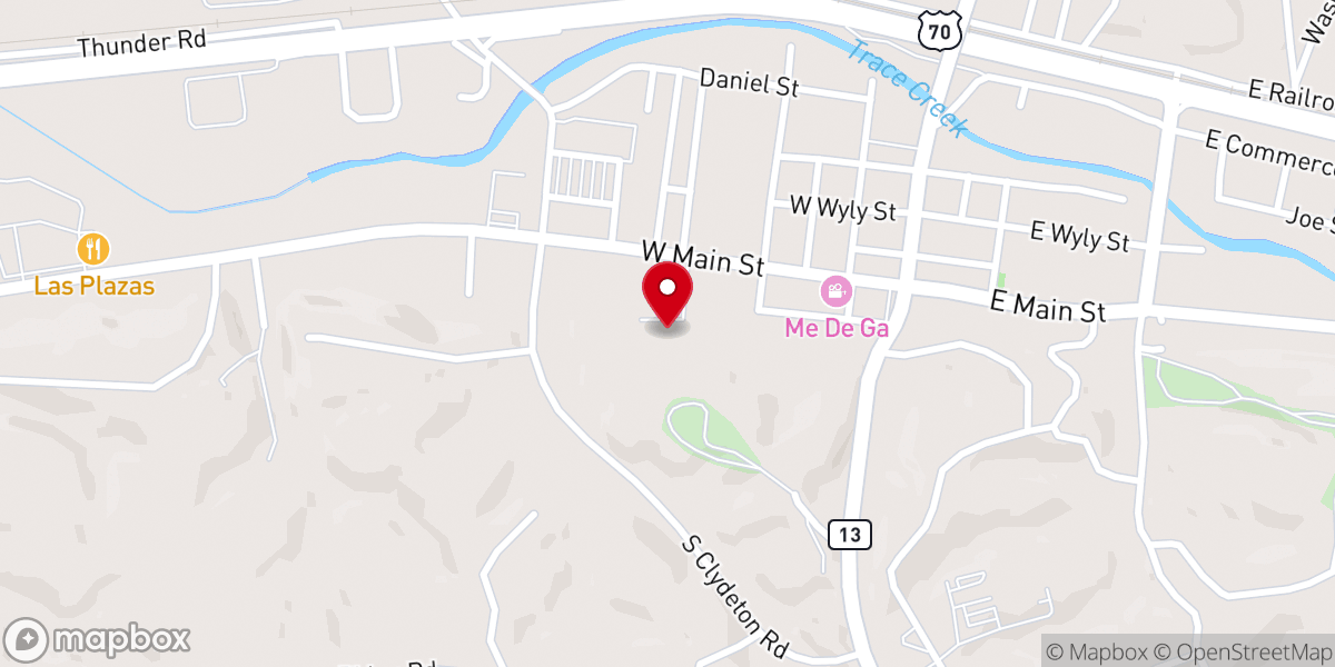 Map showing location of Waverly Place