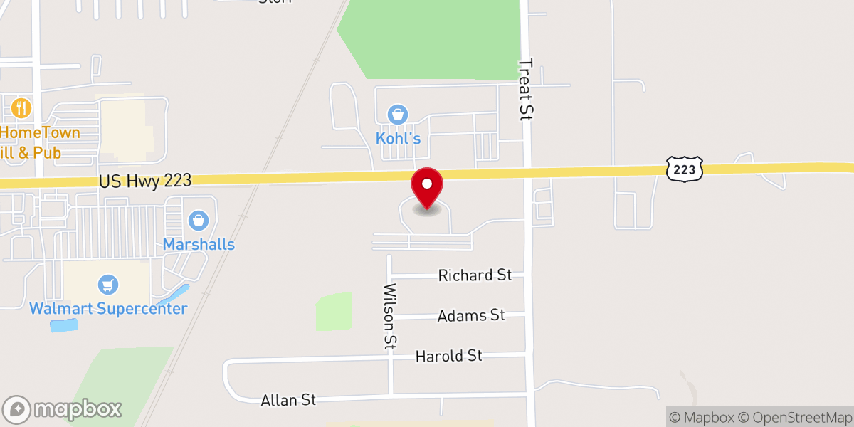 Map showing location of Bethany Student Ministry