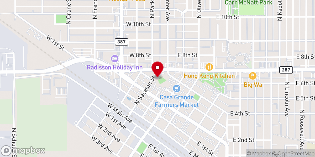 Map showing location of RCCG Chosen Generation Casa Grande