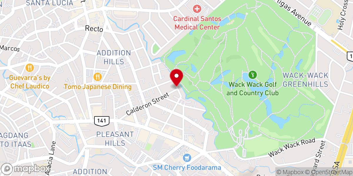 Map showing location of Christian Baptist Fellowship of Mandaluyong