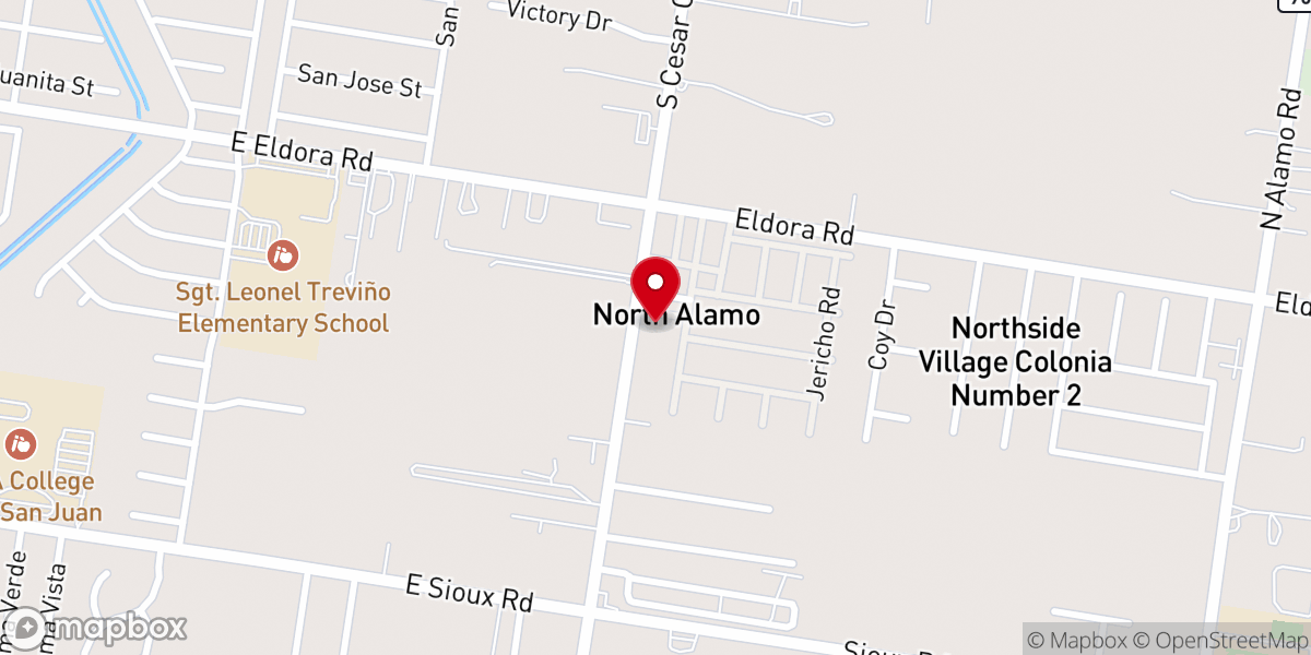 Map showing location of Bibleville Conference Grounds