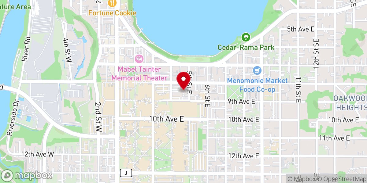 Map showing location of First Congregational-UCC
