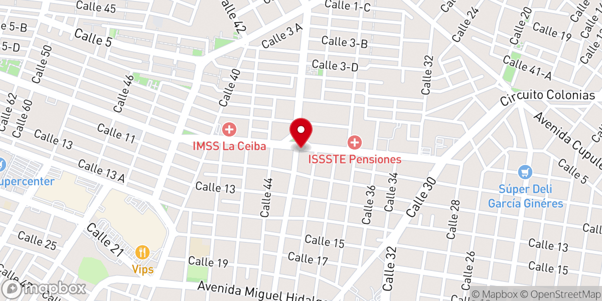 Map showing location of Parroquia El Divino Redentor