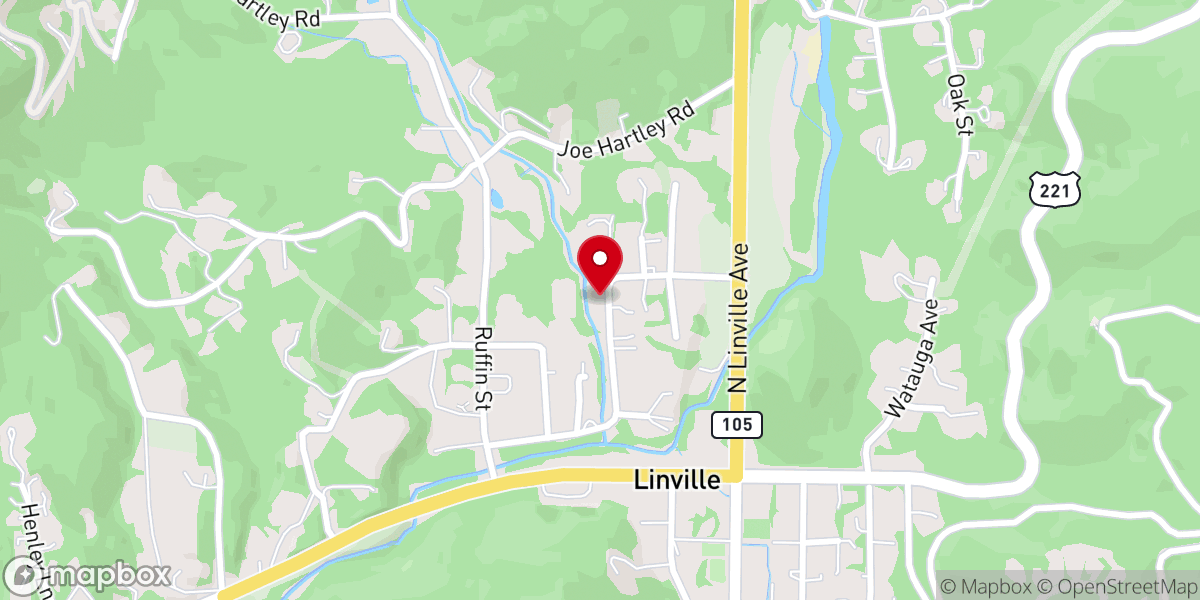 Map showing location of Faith Baptist Church