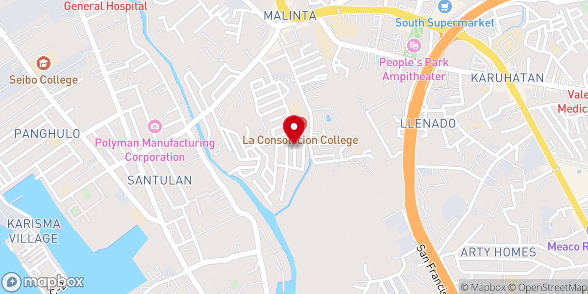 Map showing location of Heritage Bible Baptist Church Valenzuela