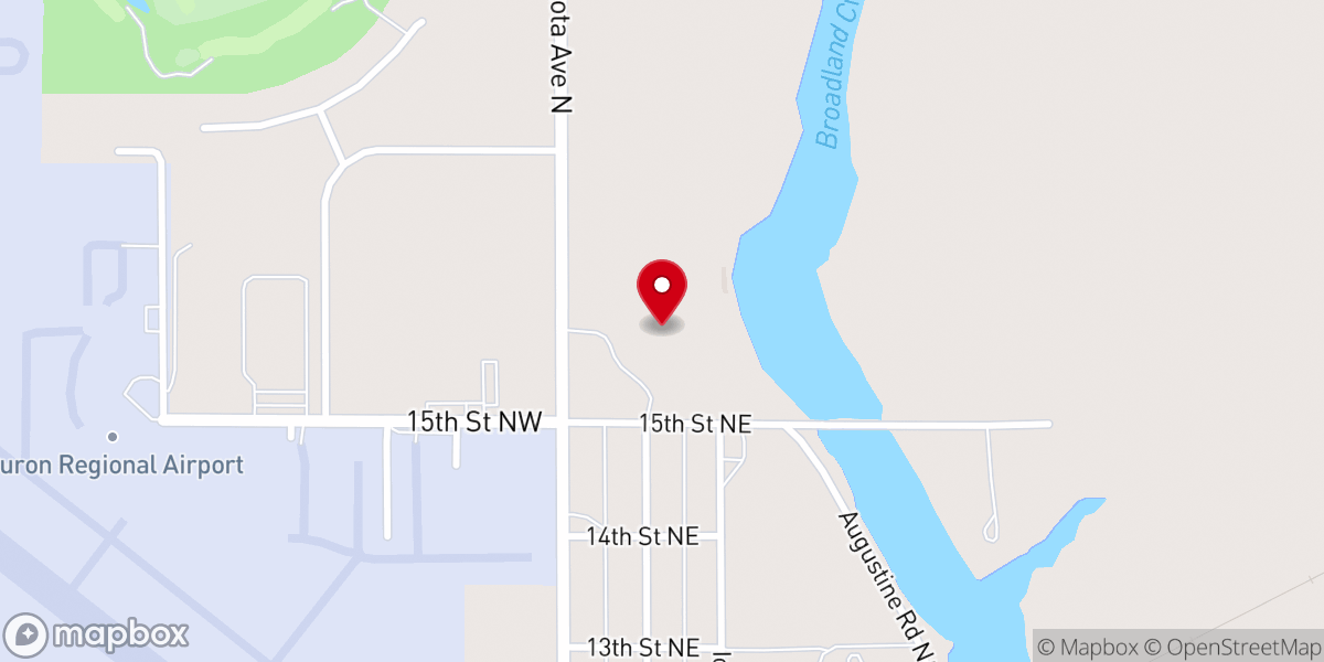 Map showing location of James Valley Christian School