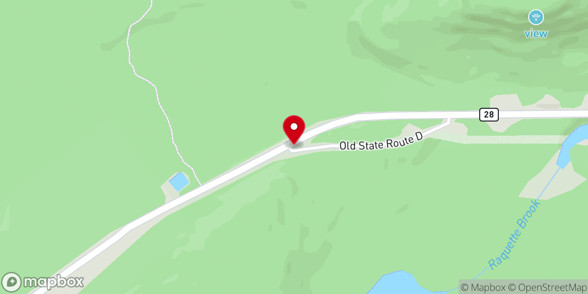 Map showing location of OK Slip Falls Trailhead
