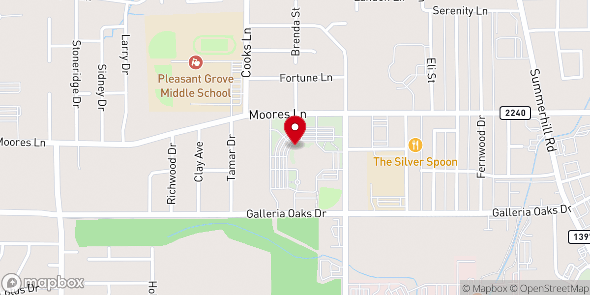Map showing location of First Baptist Church