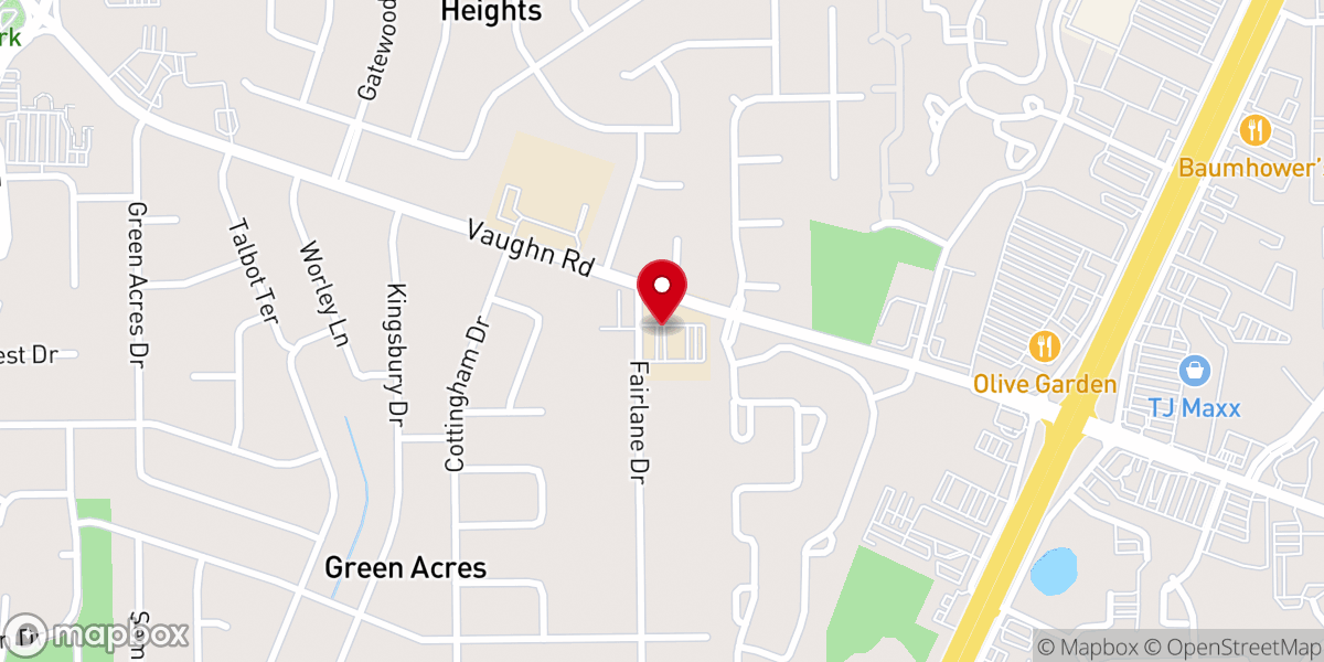 Map showing location of Harvest Time Church