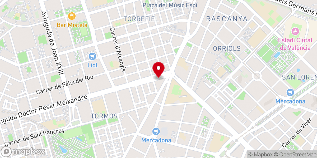 Map showing location of Iglesia Centro de Ayuda Cristiano.