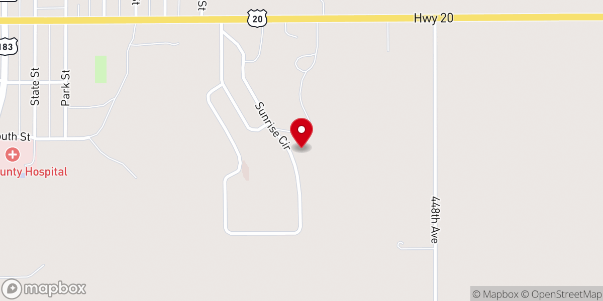 Map showing location of St Peter Lutheran Church