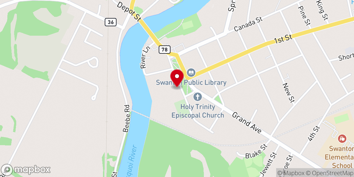 Map showing location of Northern Green Mountain Family Medicine