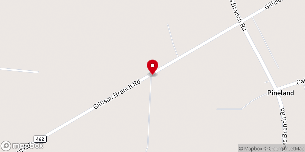 Map showing location of Bethel Church