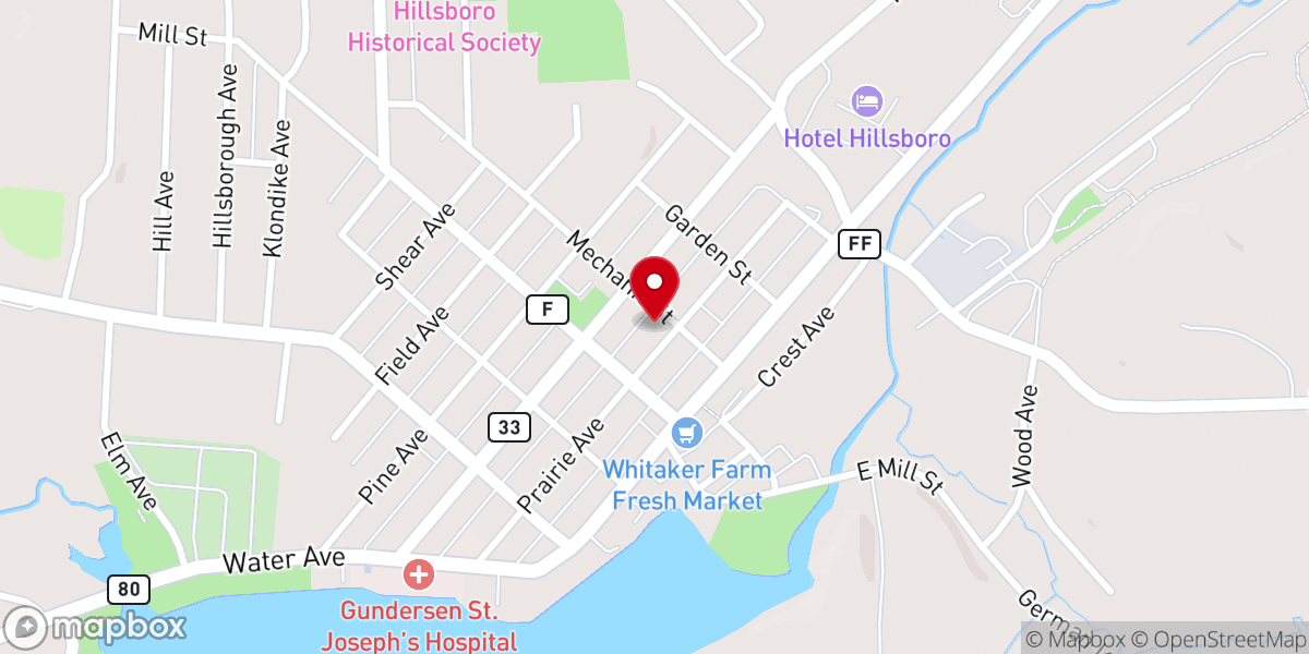Map showing location of Lighthouse Baptist Church