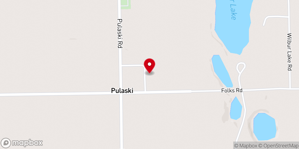 Map showing location of Pulaski Free Methodist Church