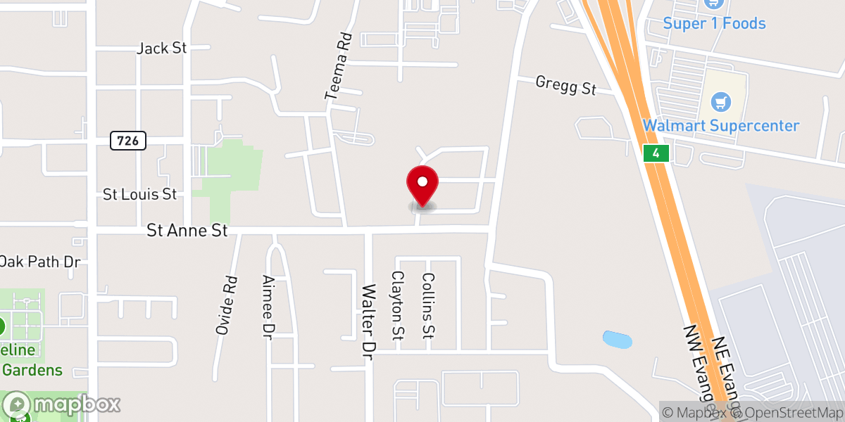 Map showing location of Geaux Works