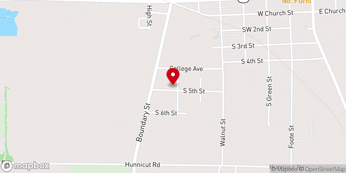 Map showing location of Life Connections Church