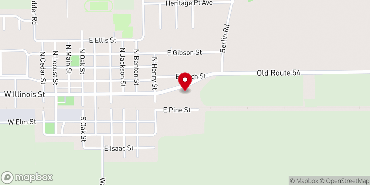 Map showing location of Knights of Columbus