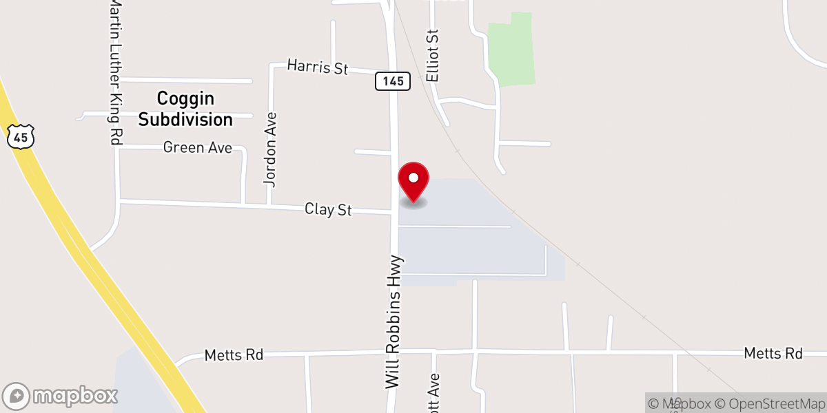 Map showing location of Broken Lives Ministry