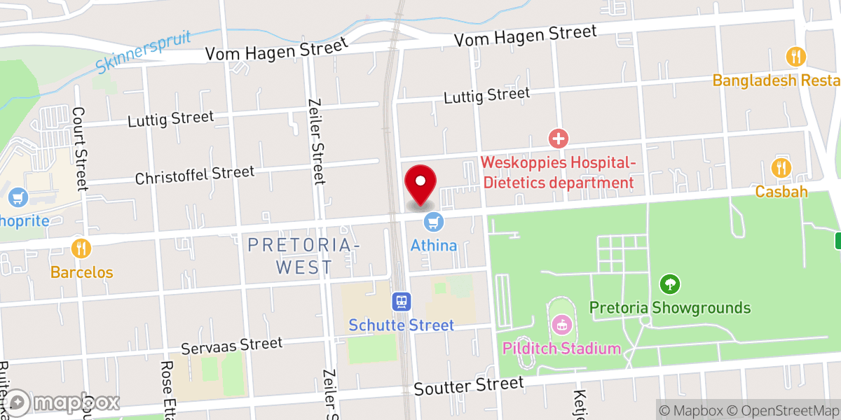 Map showing location of Ccc Pretoria Parish 1
