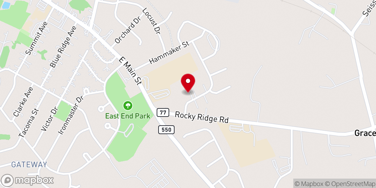 Map showing location of First Baptist Church-Thurmont